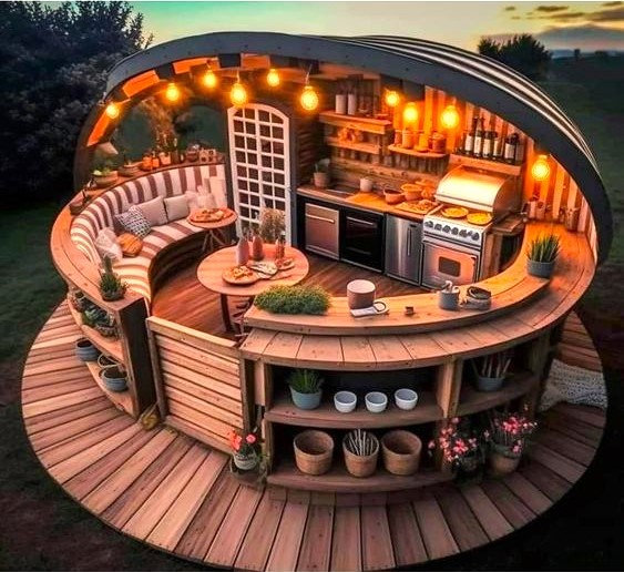 DIY Wood Pallet Outdoor Kitchen Ideas (18)