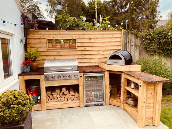 Beautiful Outdoor Wood Pallet Kitchen Ideas - HOW TO MAKE – DIY