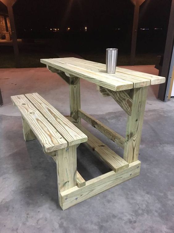 Wooden Garden Table Bench Set (14)