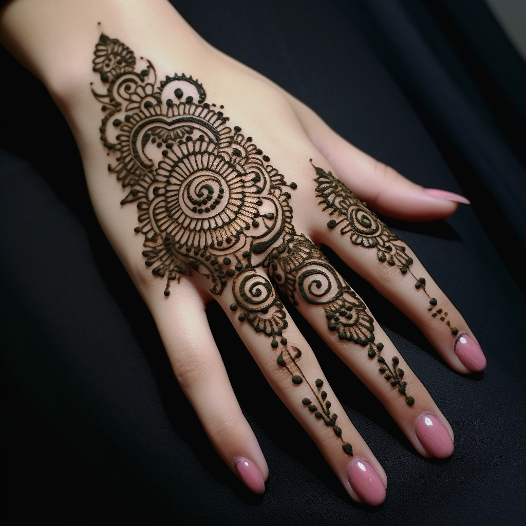 Mehndi designs for the back hand (12)