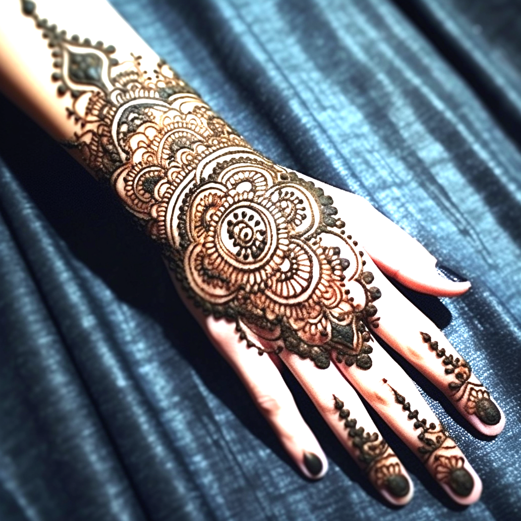 Mehndi designs for the back hand (15)