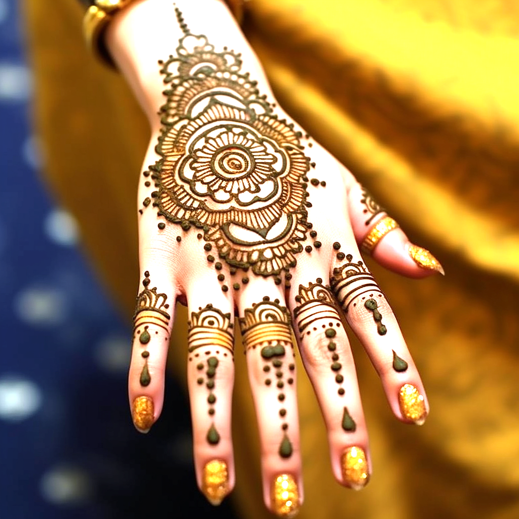 Mehndi designs for the back hand (23)