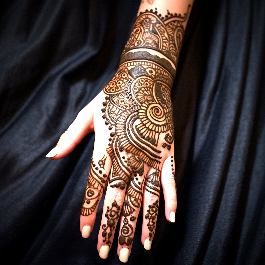 Mehndi designs for the back hand (25)