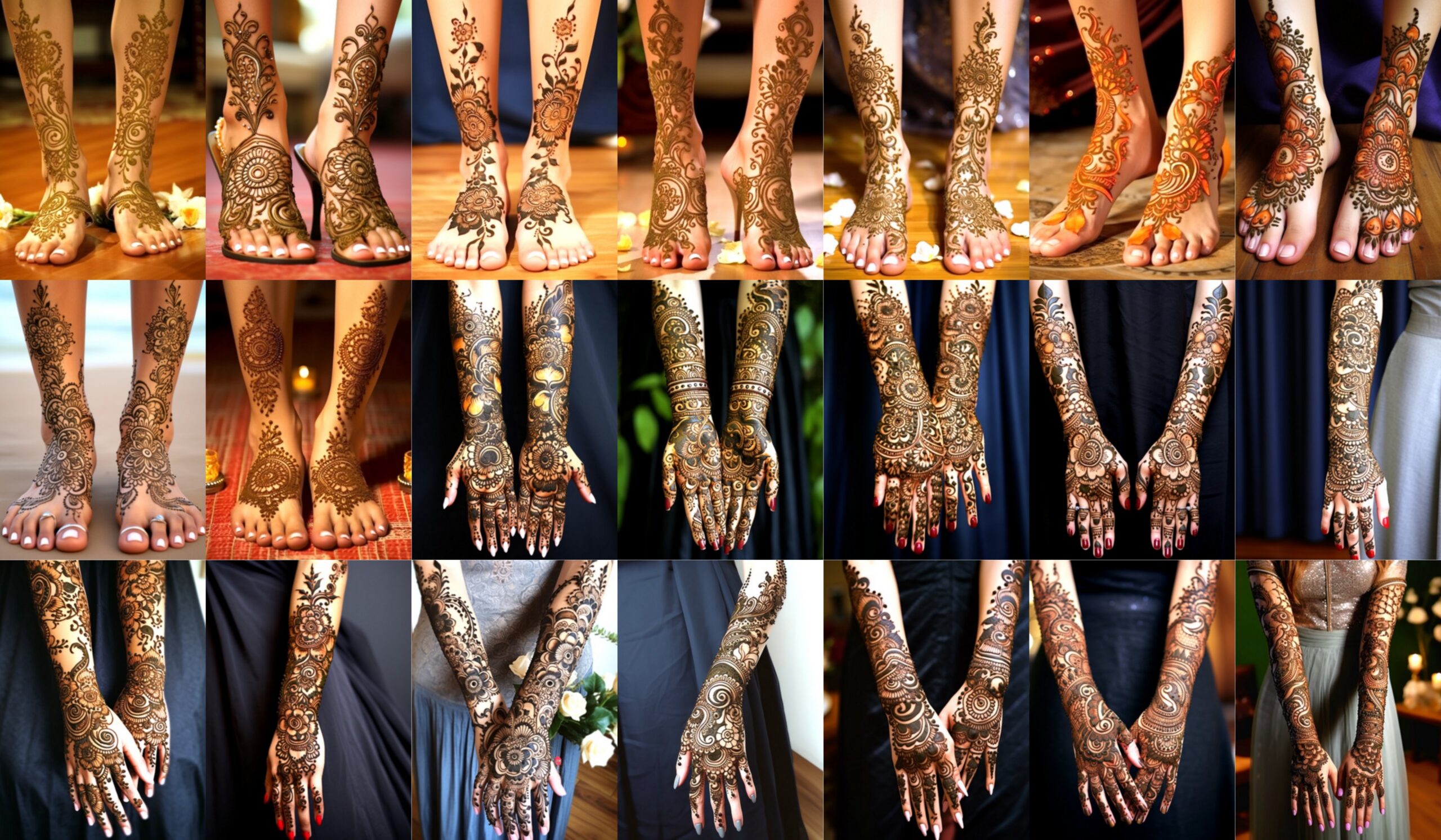 mehndi design for this wedding full foot (15)