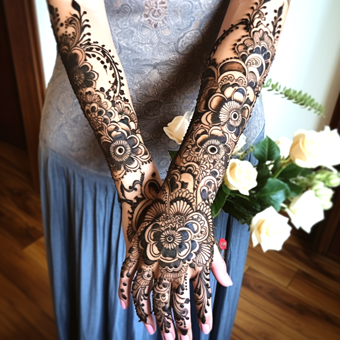 mehndi design for this wedding full hand (10)