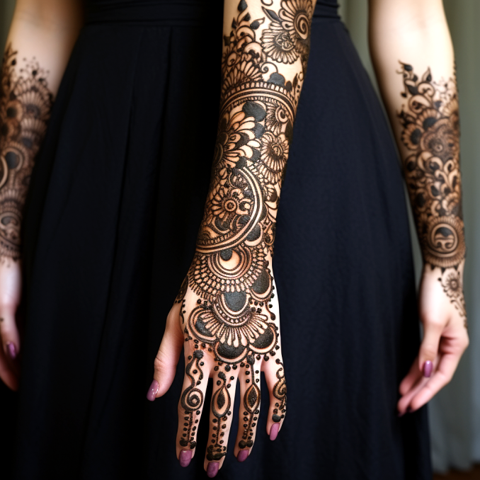 mehndi design for this wedding full hand (13)