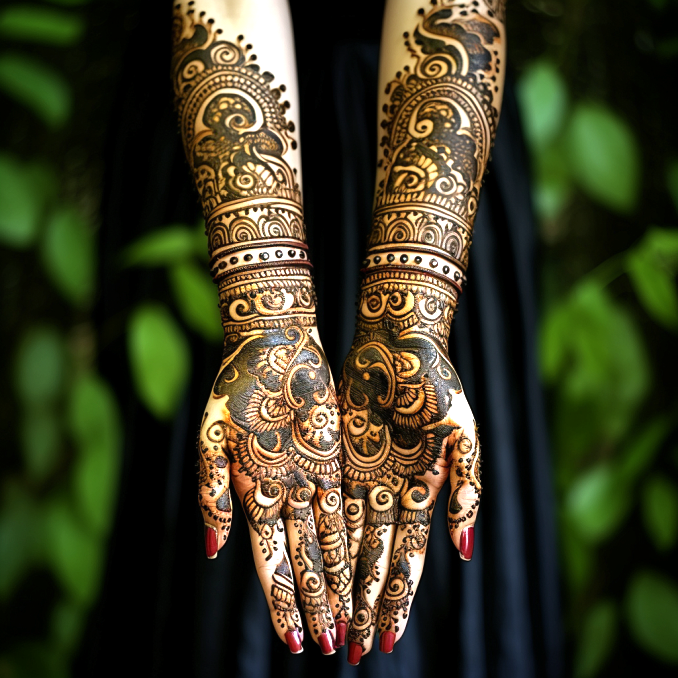 mehndi design for this wedding full hand (3)