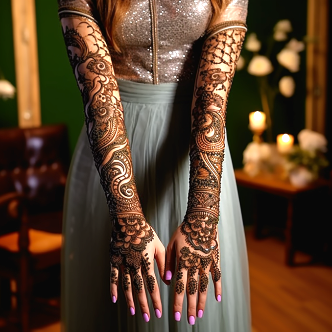 mehndi design for this wedding full hand (6)