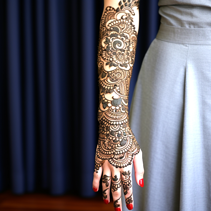 mehndi design for this wedding full hand (7)