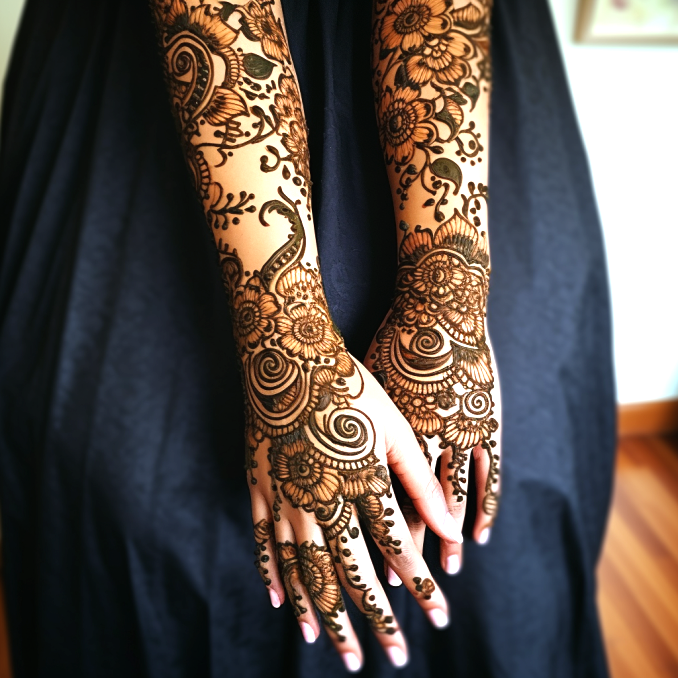 mehndi design for this wedding full hand (8)