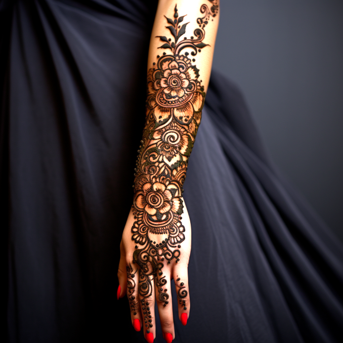 mehndi design for this wedding full hand (9)