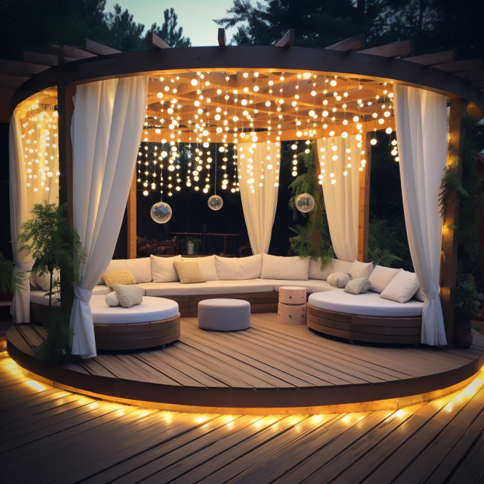 wonderful wooden pergola with deck on light design (28)