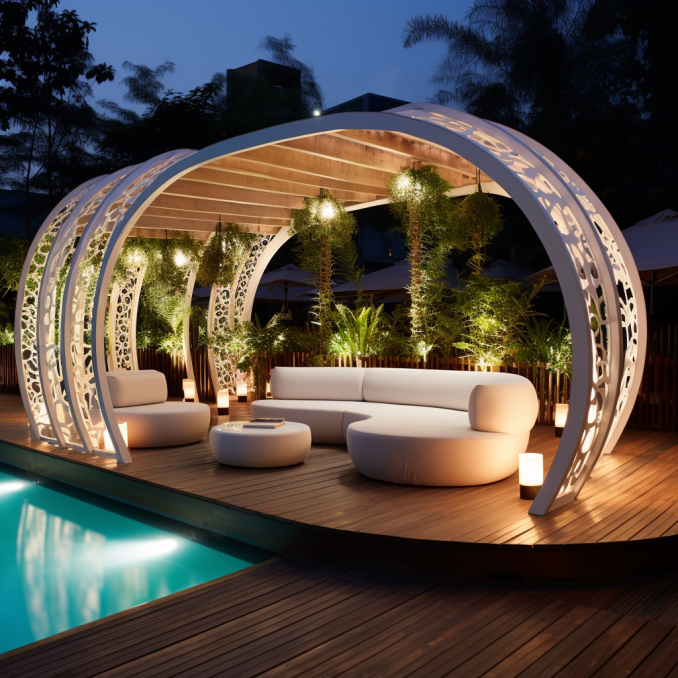 wonderful wooden pergola with deck on light design (32)