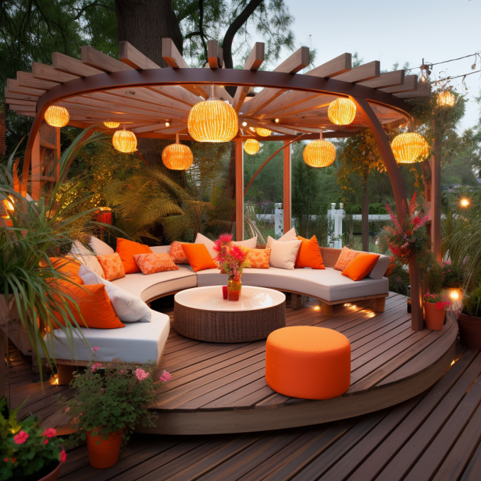 wonderful wooden pergola with deck on light design (49)