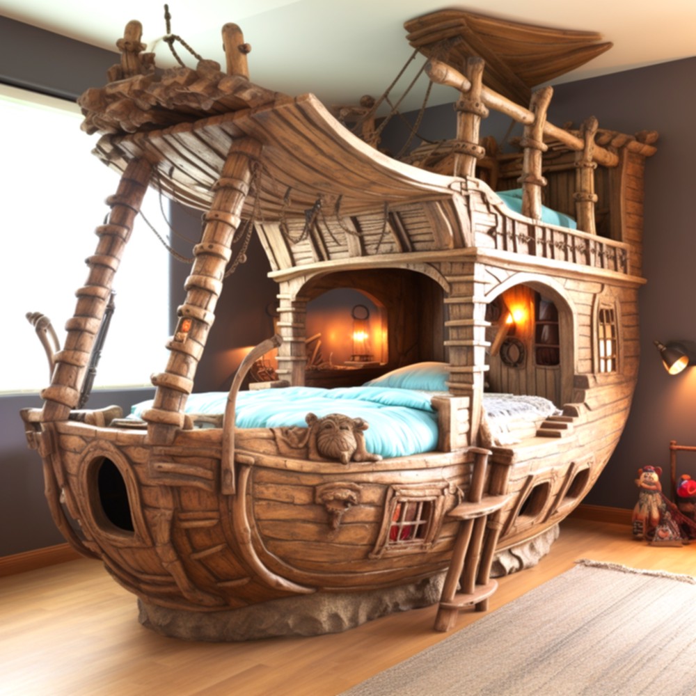 Cool pirate ship bunkbed (12)