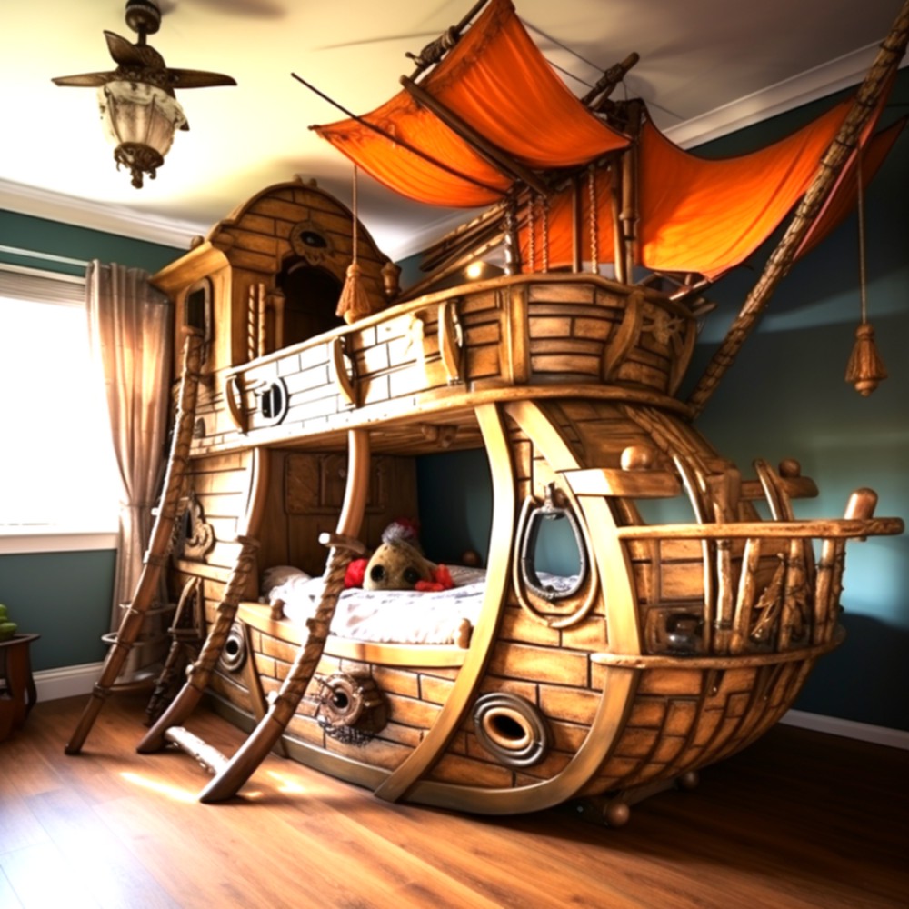 Cool pirate ship bunkbed (13)