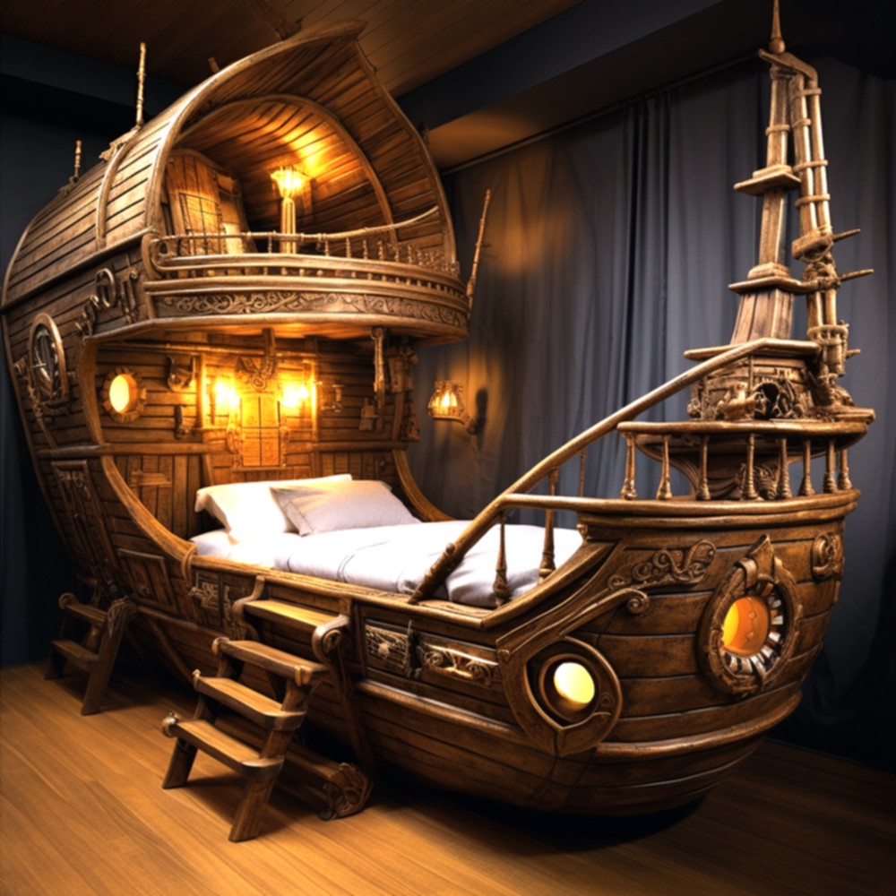 Cool pirate ship bunkbed (15)