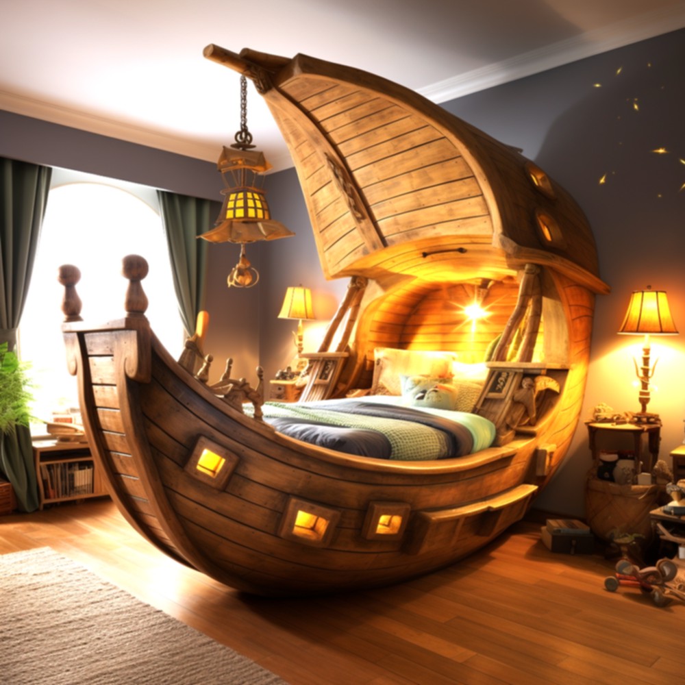Cool pirate ship bunkbed (29)