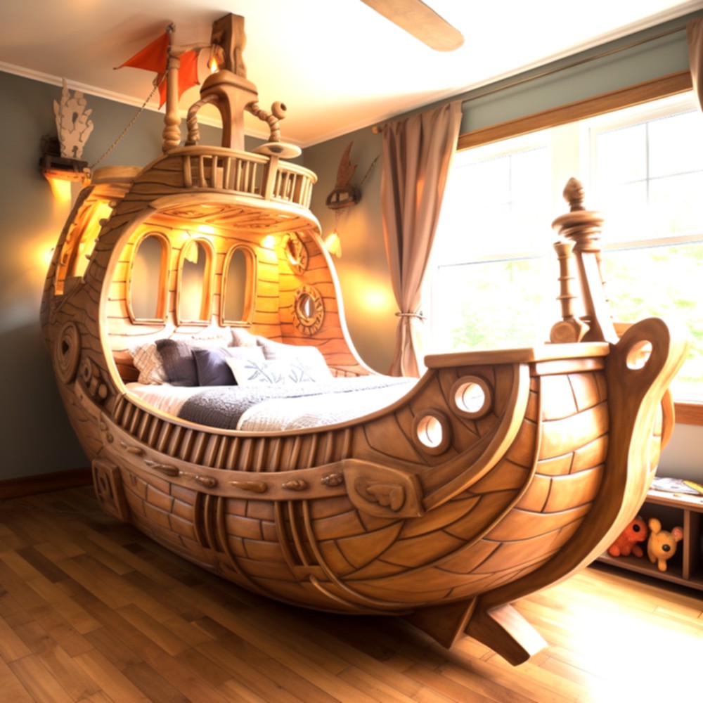 Cool pirate ship bunkbed (6)