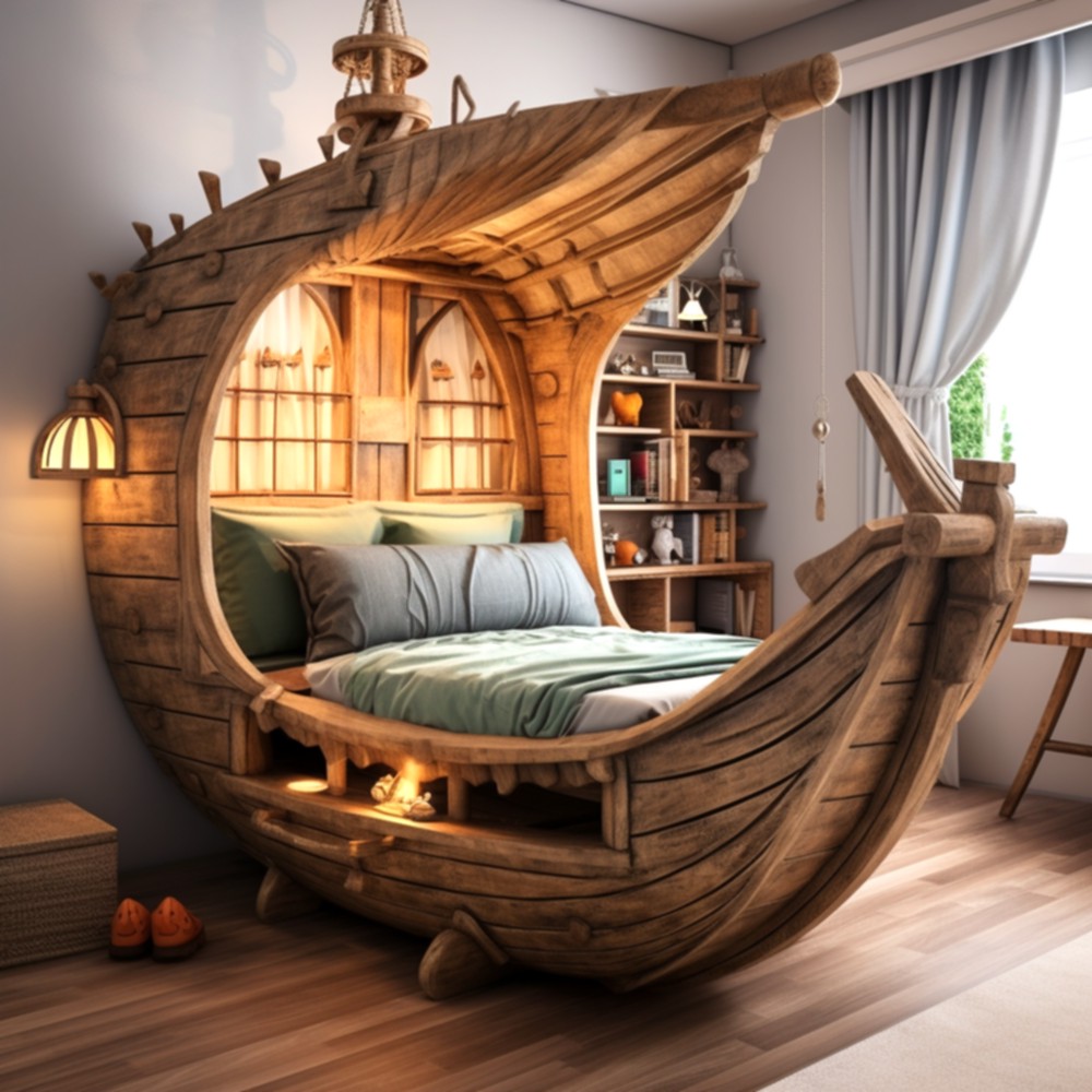 Cool pirate ship bunkbed (8)