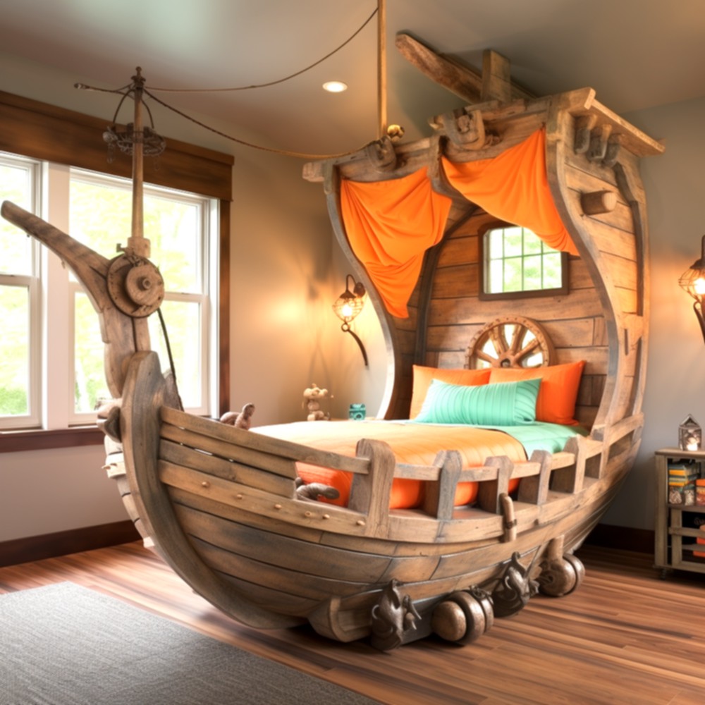 Cool pirate ship bunkbed (9)