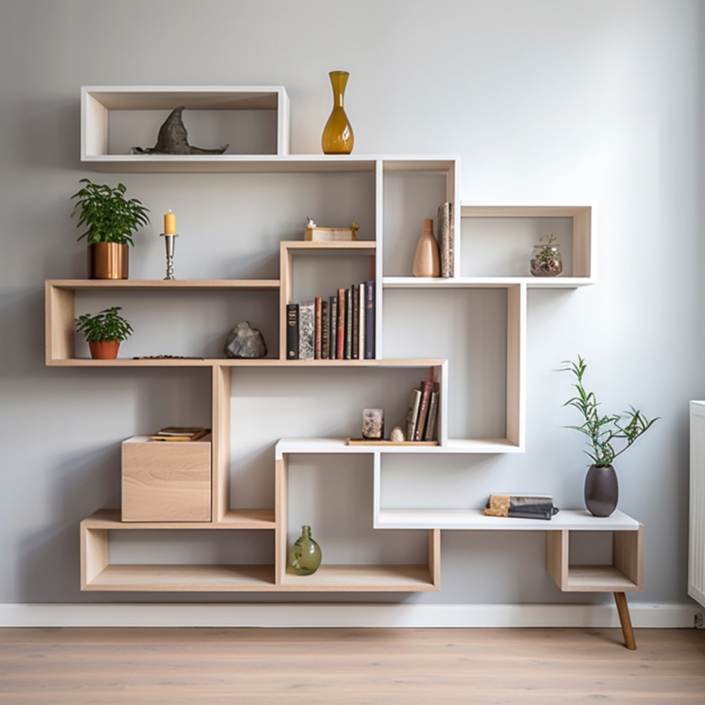 Modern Wood Bookshelves A Fusion Of Function And Style (20)