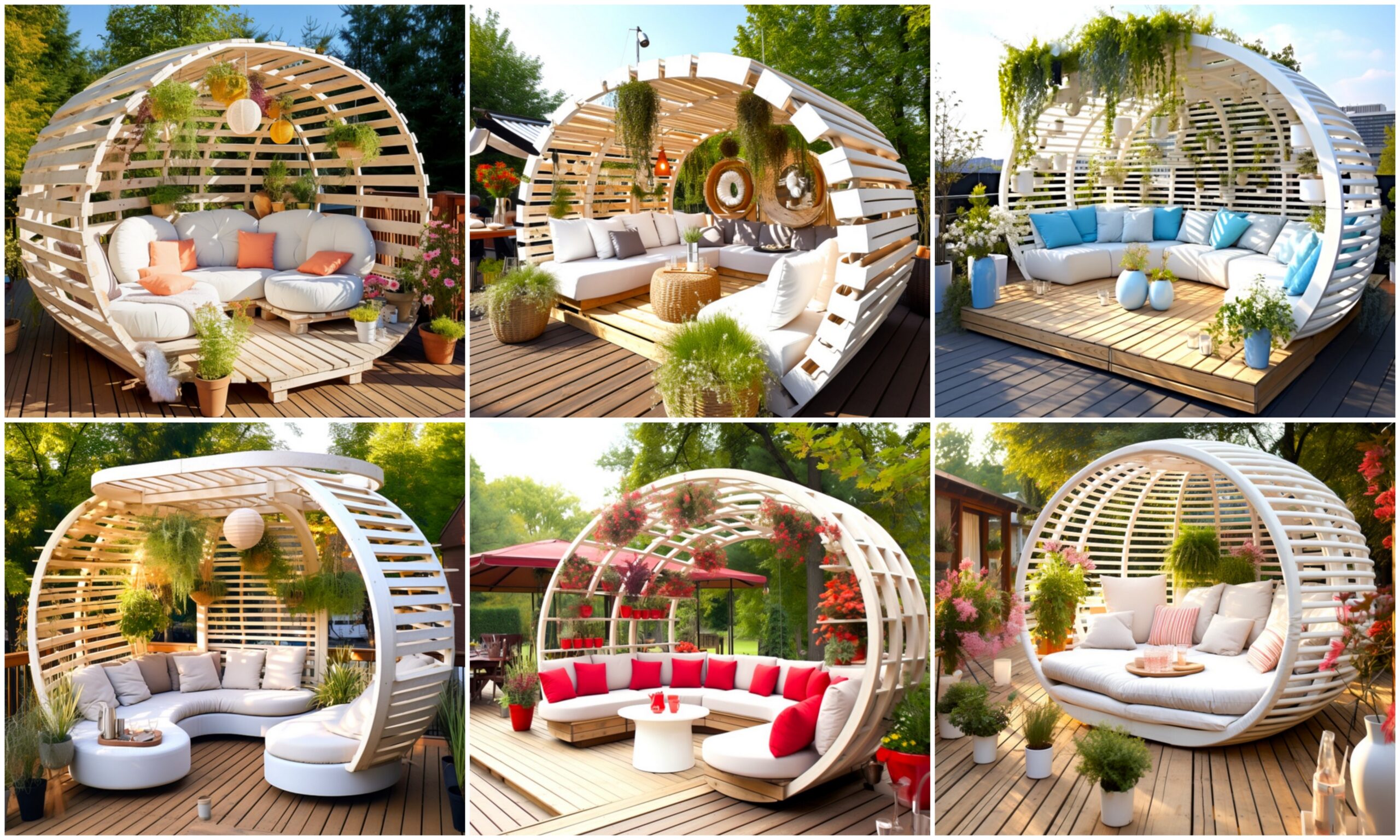 Outdoor Living Creating A Wood Pallet Patio Lounge Pergola