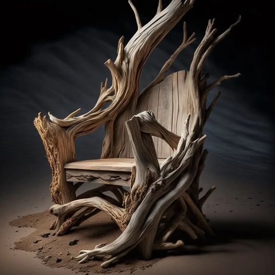 Log Home Comfort Creating Cozy Spaces with Wood Log Furniture (14)