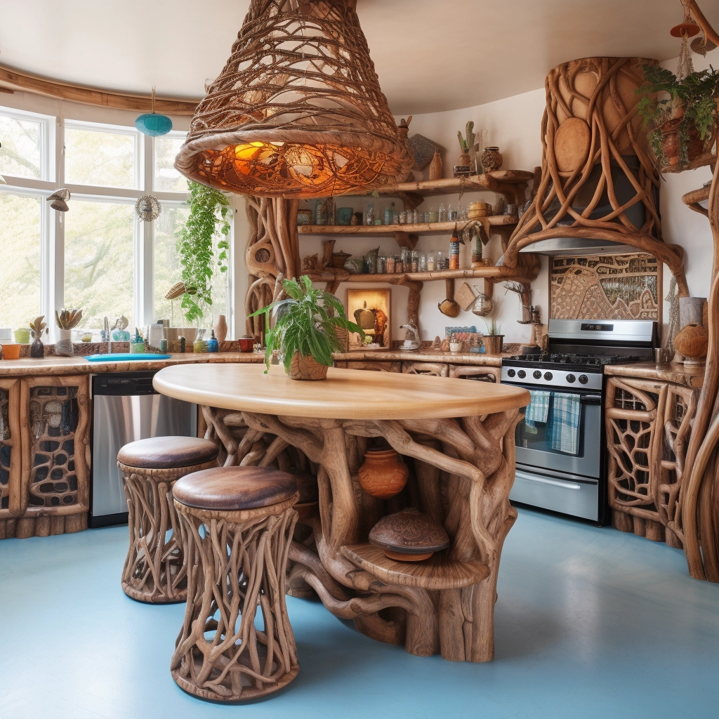 Harmony of Style & Utility Elevate Your Kitchen with a Luxurious Wooden Kitchen Island 🍽️🌿 (15)