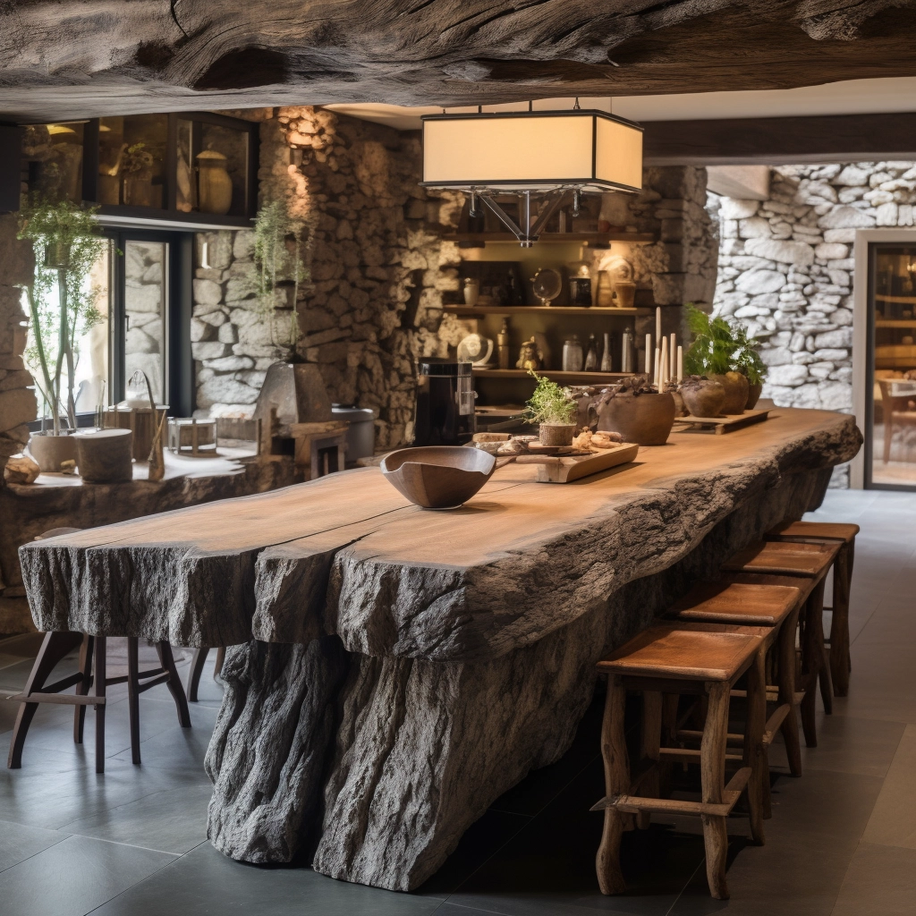 Harmony of Style & Utility Elevate Your Kitchen with a Luxurious Wooden Kitchen Island 🍽️🌿 (16)