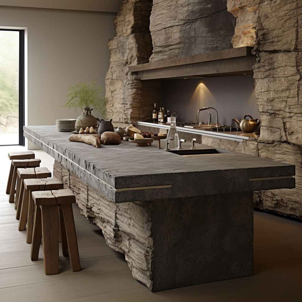 Harmony of Style & Utility Elevate Your Kitchen with a Luxurious Wooden Kitchen Island 🍽️🌿 (5)