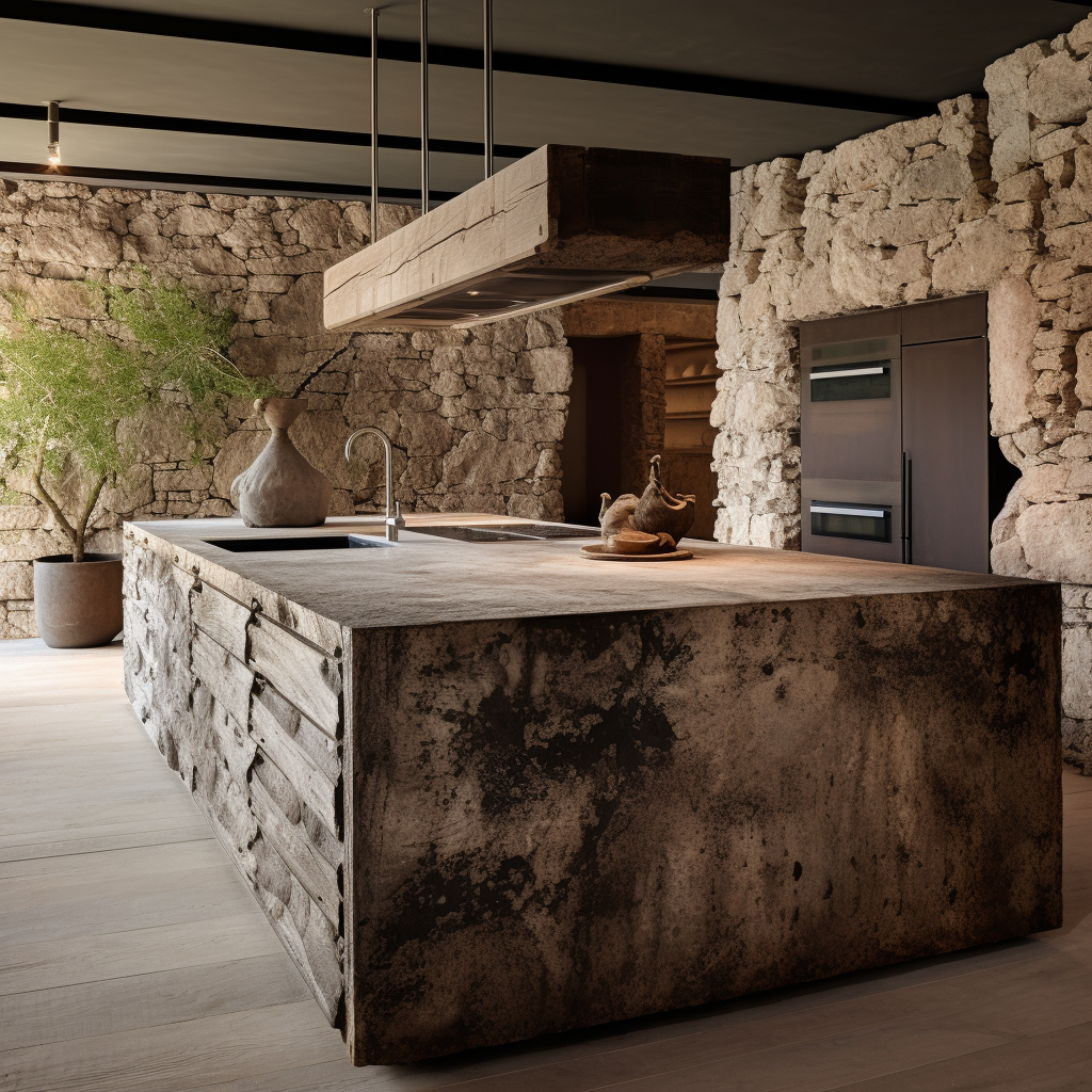 Harmony of Style & Utility Elevate Your Kitchen with a Luxurious Wooden Kitchen Island 🍽️🌿 (6)