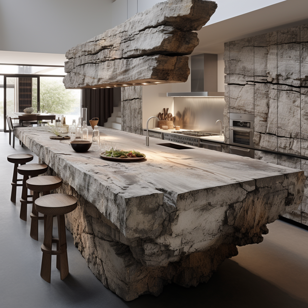 Harmony of Style & Utility Elevate Your Kitchen with a Luxurious Wooden Kitchen Island 🍽️🌿 (7)