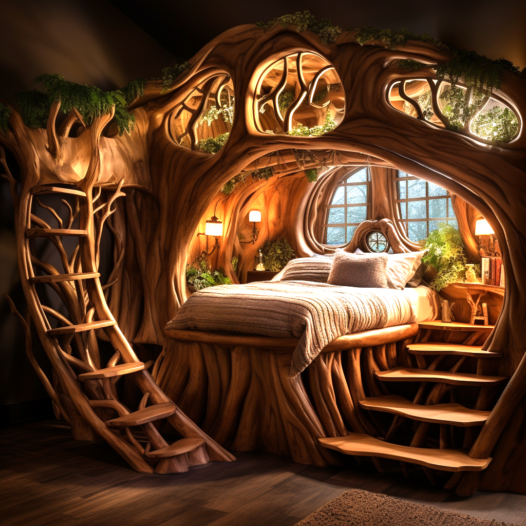 Log Home Comfort Creating Cozy Spaces with Wood Log Furniture (14)