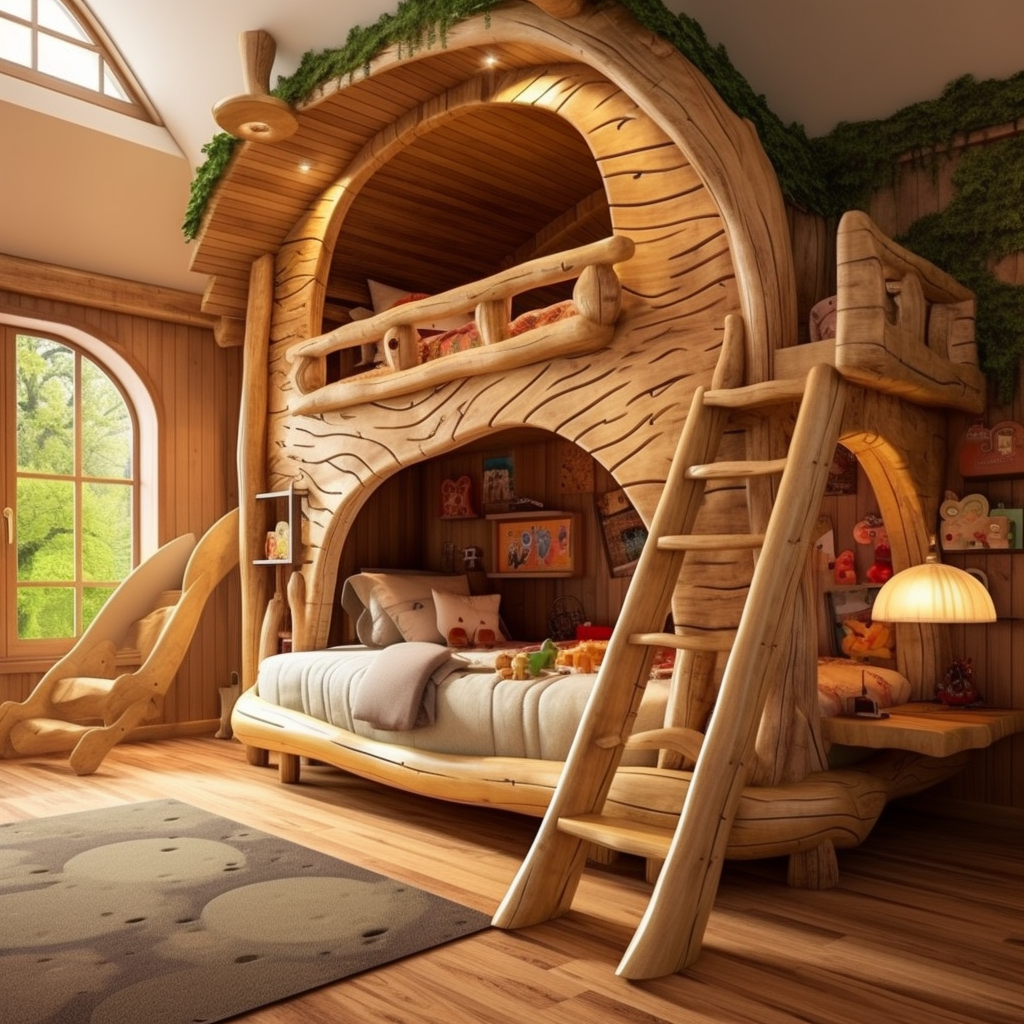 Log Home Comfort Creating Cozy Spaces with Wood Log Furniture (17)