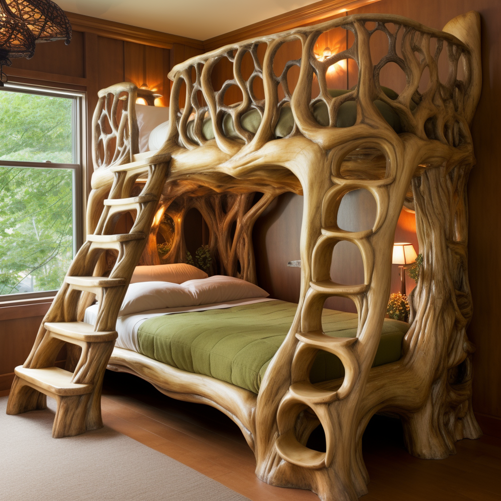 Log Home Comfort Creating Cozy Spaces with Wood Log Furniture (18)