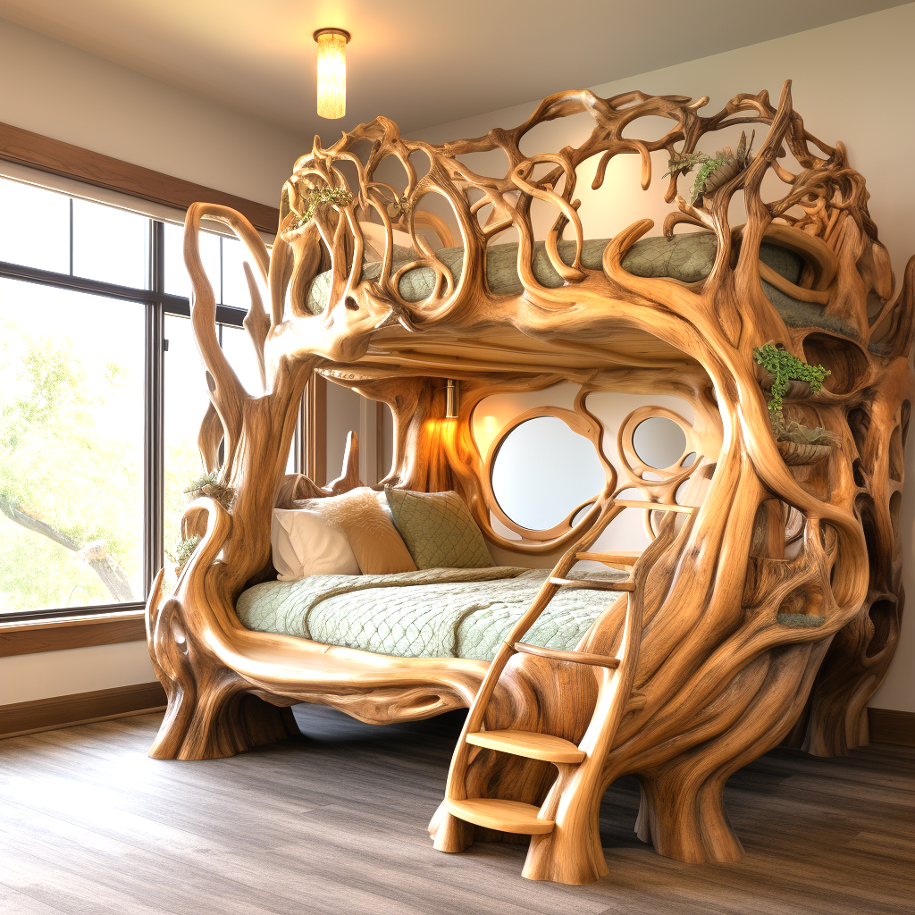 Log Home Comfort Creating Cozy Spaces with Wood Log Furniture (2)