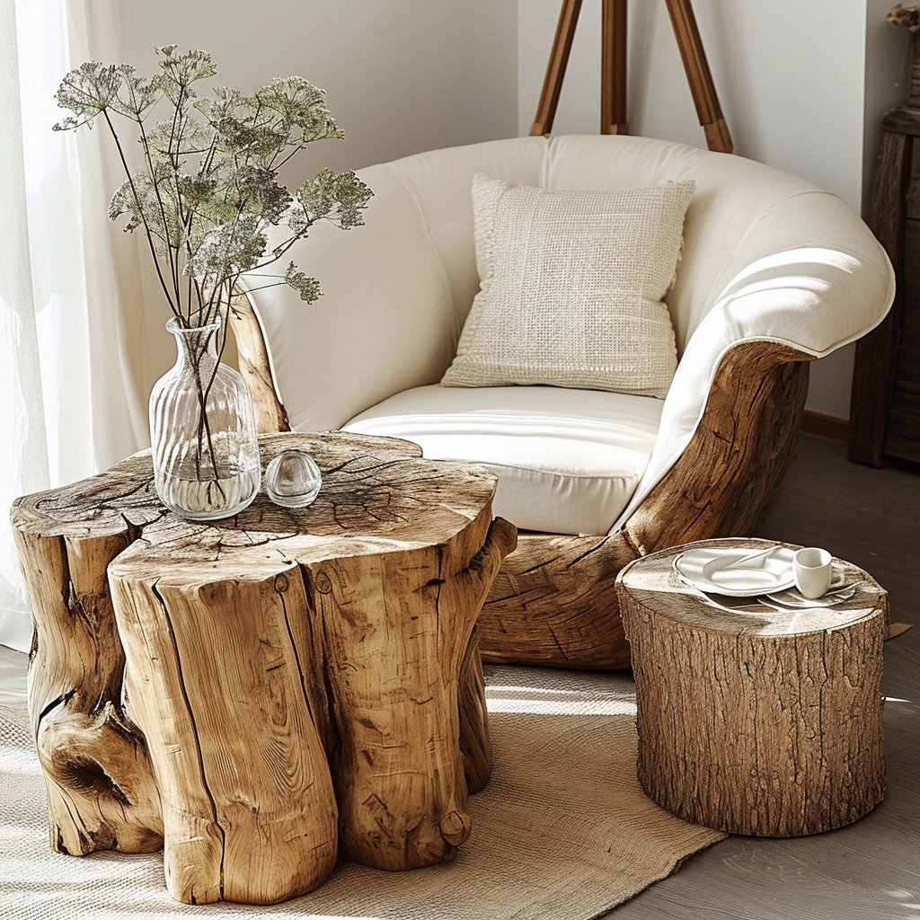 Log Home Comfort Creating Cozy Spaces with Wood Log Furniture (5)