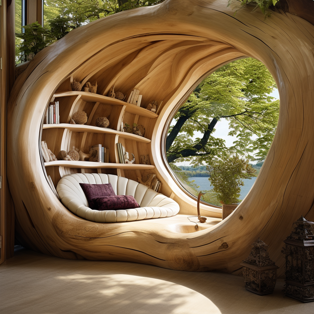 Log Home Comfort Creating Cozy Spaces with Wood Log Furniture (9)