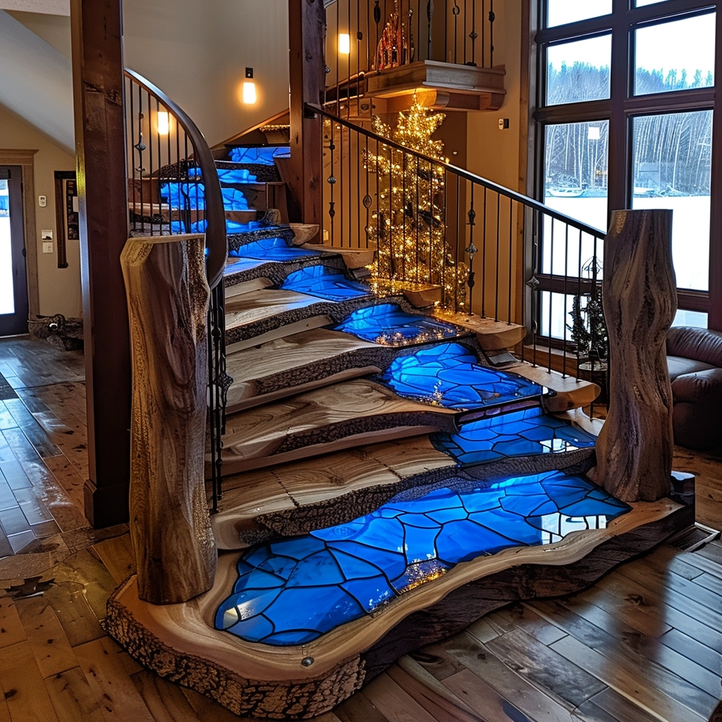 Natural Elegance Enhancing Interiors with Wooden Stairs (1)