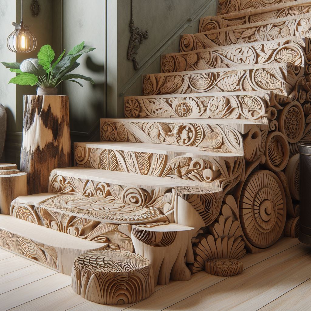 Natural Elegance Enhancing Interiors with Wooden Stairs (10)