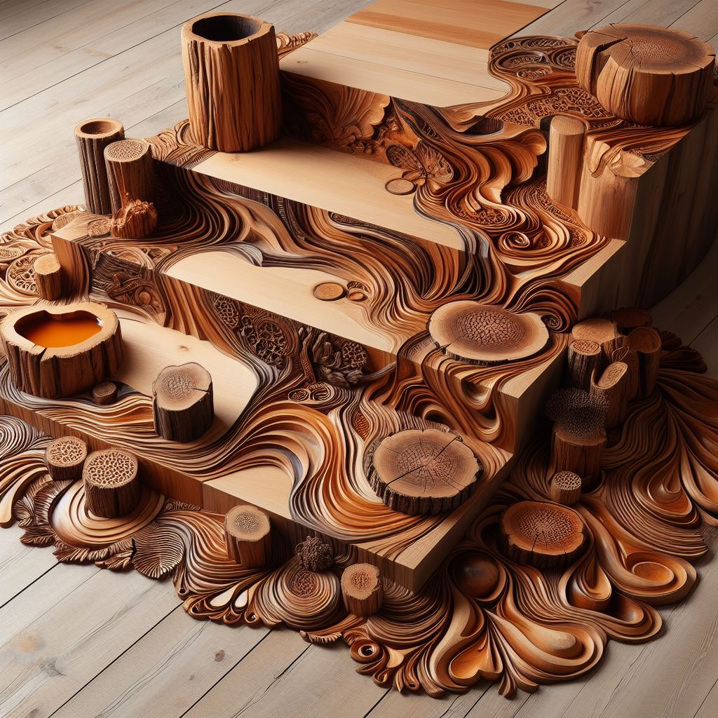 Natural Elegance Enhancing Interiors with Wooden Stairs (12)