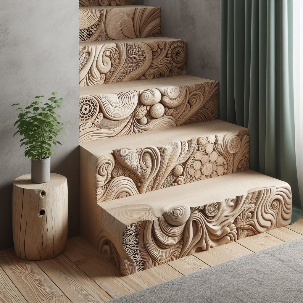 Natural Elegance Enhancing Interiors with Wooden Stairs (16)