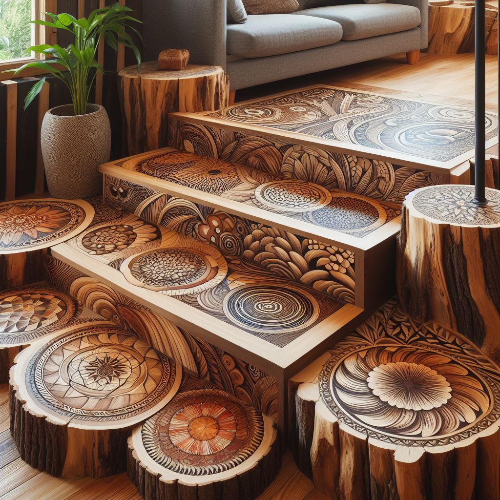Natural Elegance Enhancing Interiors with Wooden Stairs (24)