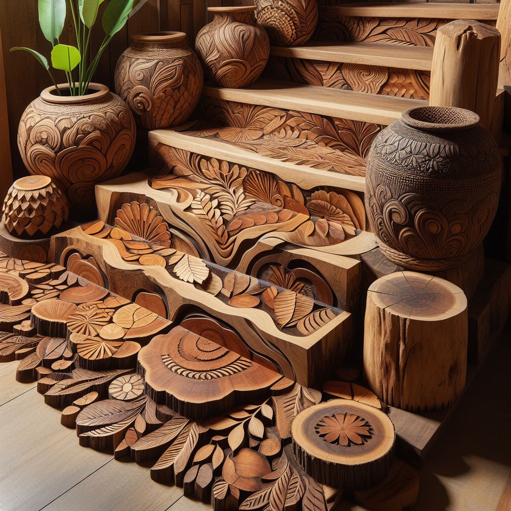 Natural Elegance Enhancing Interiors with Wooden Stairs (25)