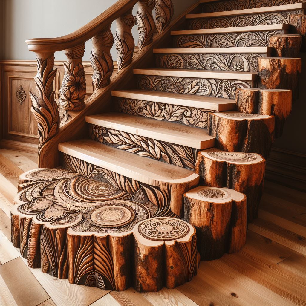 Natural Elegance Enhancing Interiors with Wooden Stairs (3)