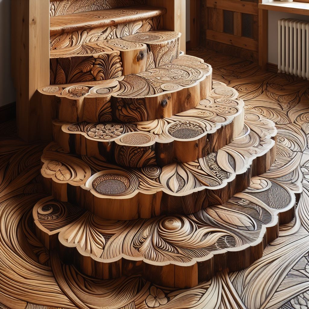 Natural Elegance Enhancing Interiors with Wooden Stairs (31)