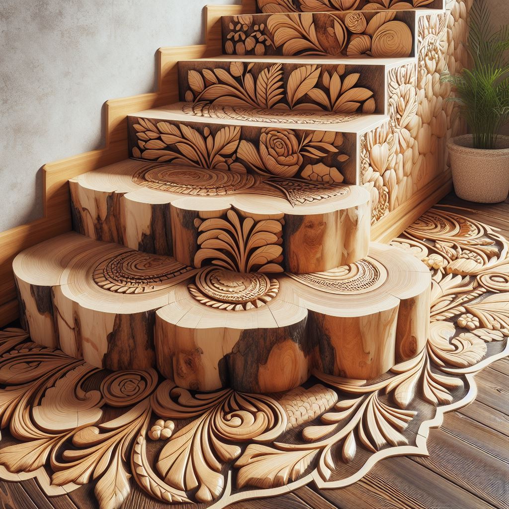 Natural Elegance Enhancing Interiors with Wooden Stairs (35)