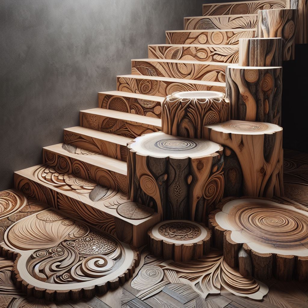 Natural Elegance Enhancing Interiors with Wooden Stairs (36)