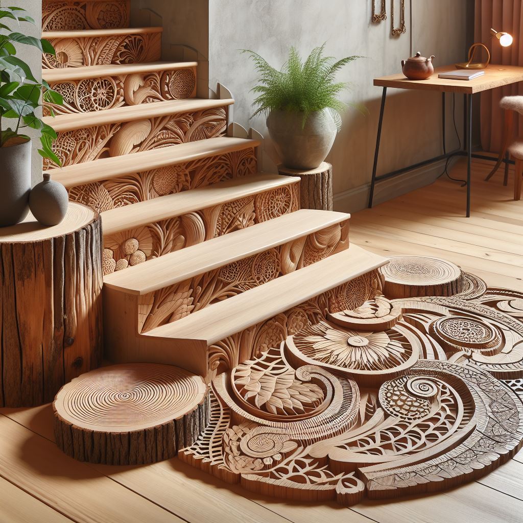 Natural Elegance Enhancing Interiors with Wooden Stairs (5)